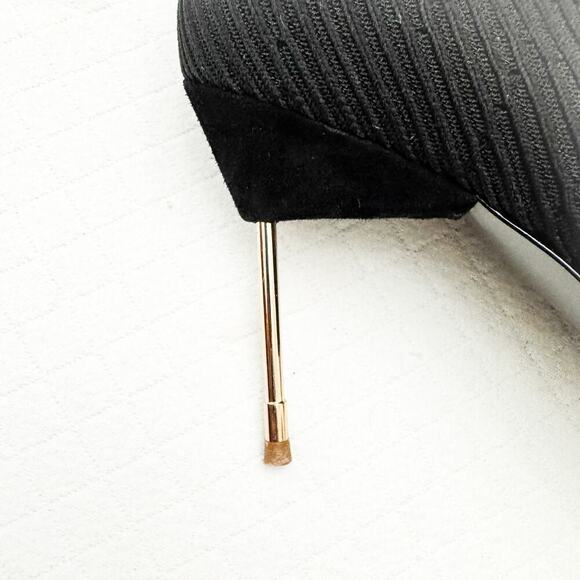 Kurt Geiger London Black Sock Boot Barbican Drench Stiletto Bootie Size 40 - Picture 7 of 8